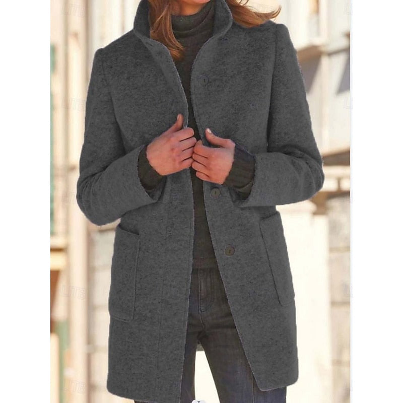 Lorraine | Refined Stand-Collar Coat