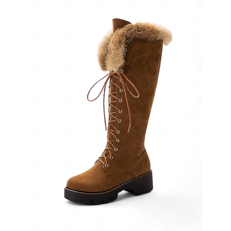 Marisol | Lace-Up Cozy-Cuff Winter Boots