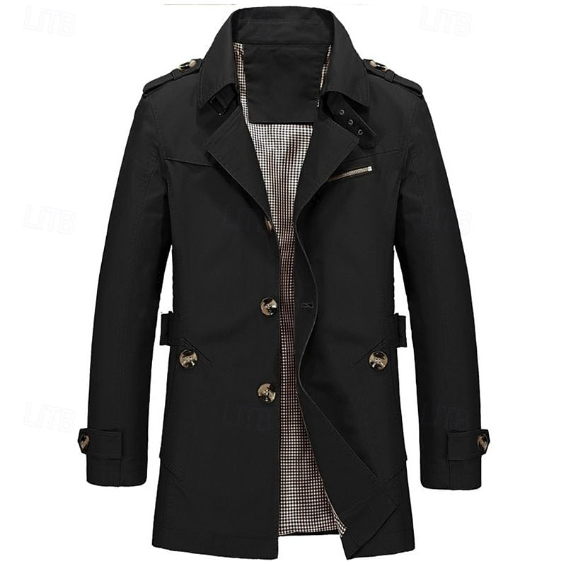 Wallace | Refined Single-Breasted Trench Coat