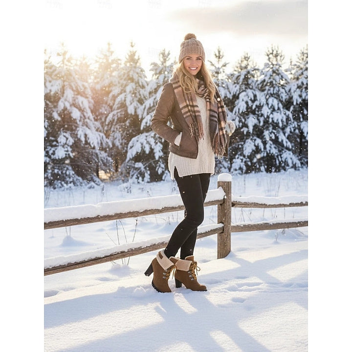 Heidi | Cozy Lace-Up Heeled Winter Boots