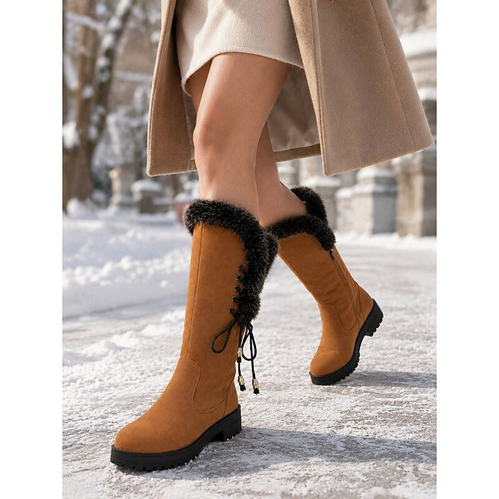 Ingrid | Lace-Up Knee-High Winter Boots