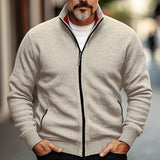 Lachlan | Full-Zip Stand-Collar Cardigan