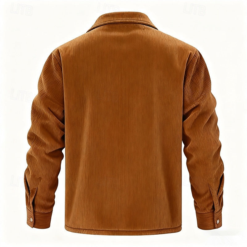Alden | Ribbed Sherpa-Lined Jacket