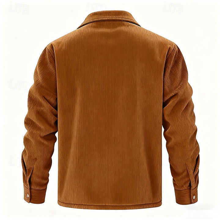 Alden | Ribbed Sherpa-Lined Jacket