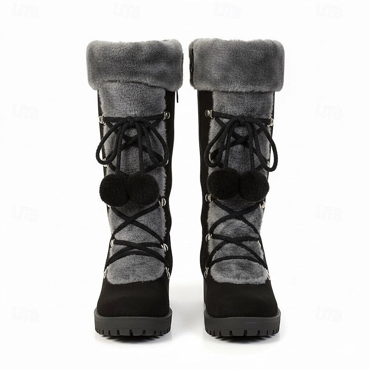 Verity | Cozy Lace-Up Winter Boots