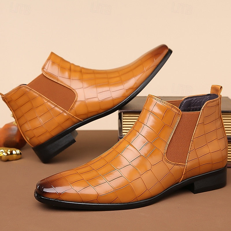 Randolph | Refined Textured Chelsea Boots