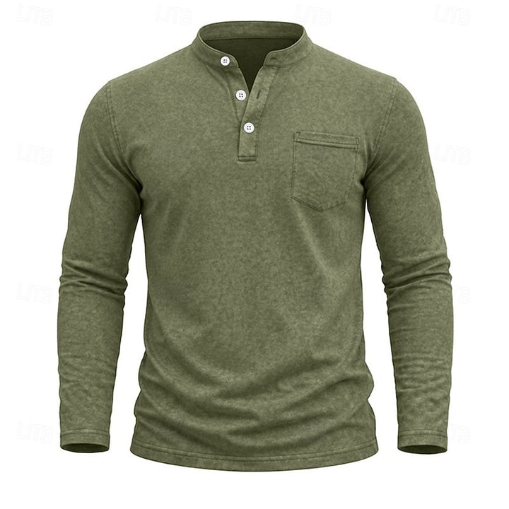 Russell | Long-Sleeve Henley Shirt