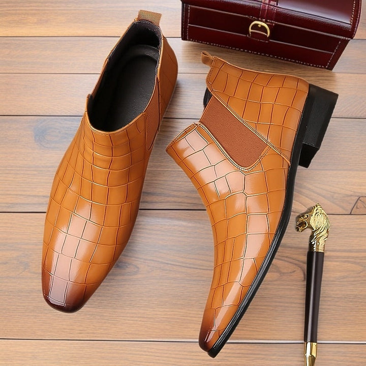Randolph | Refined Textured Chelsea Boots