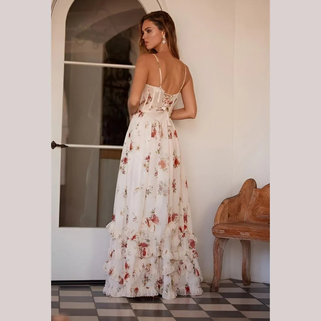 Zoey | Elegant Floral Sleeveless Dress