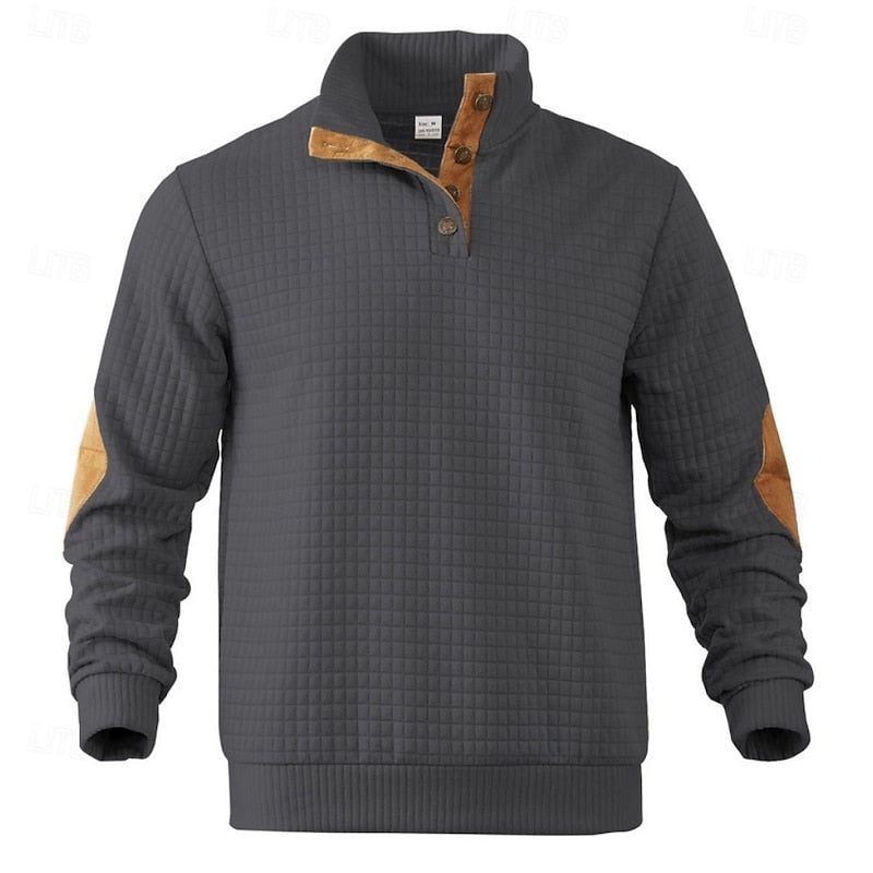 Nash | Button-Neck Pullover Sweater