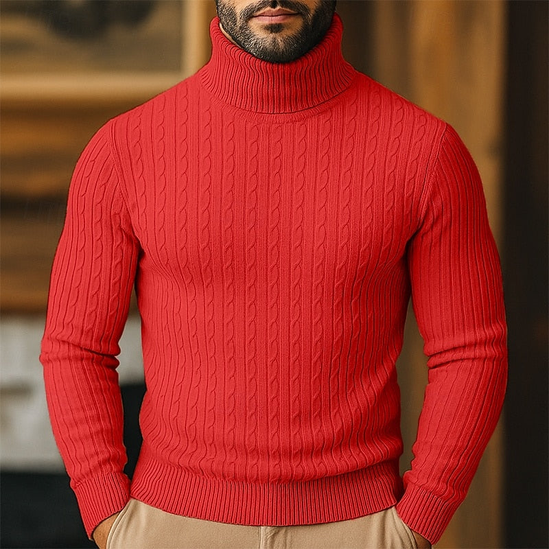 Tristan | Cable-Knit Turtleneck Sweater