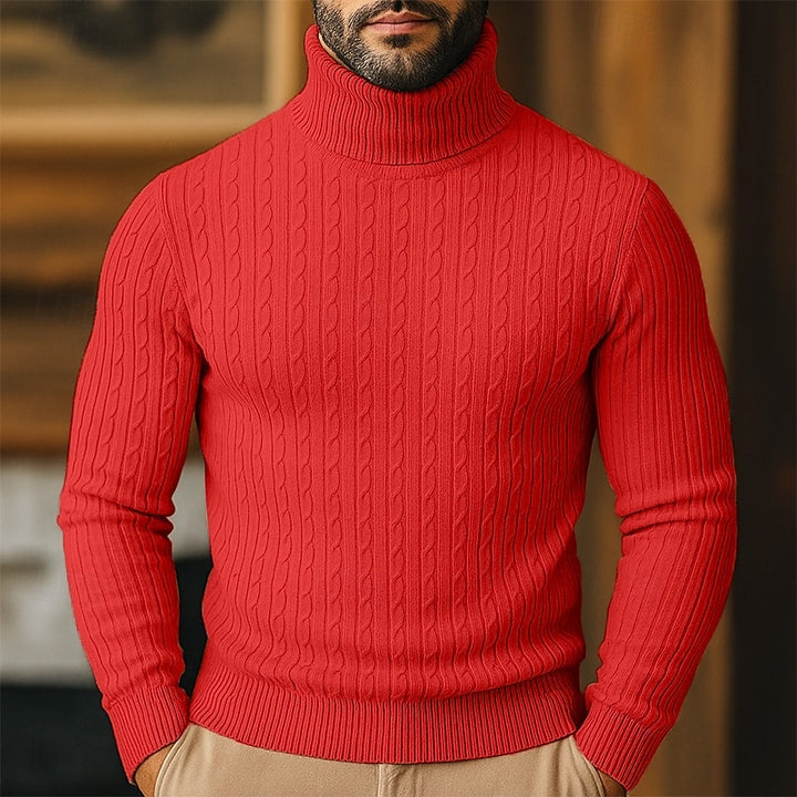 Tristan | Cable-Knit Turtleneck Sweater