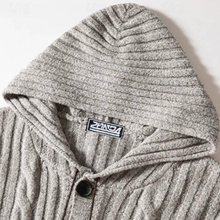 Bryson | Cable-Knit Hooded Cardigan