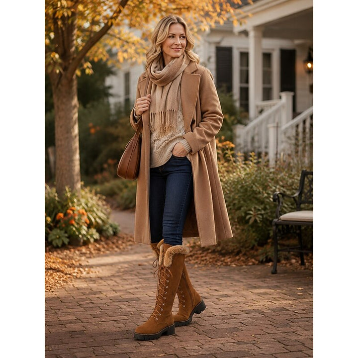 Marisol | Lace-Up Cozy-Cuff Winter Boots