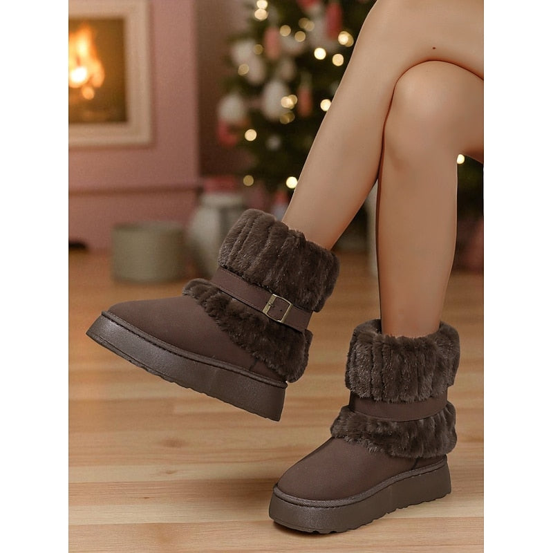 Wren | Cozy Fur-Trimmed Winter Boots