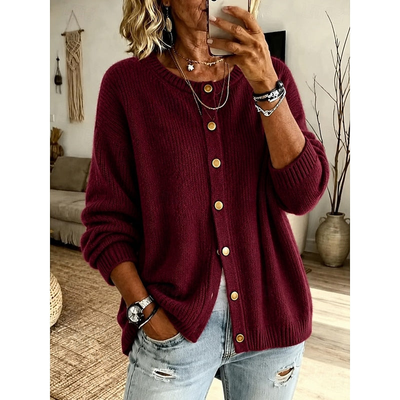 Loretta | Button-Front Knit Cardigan