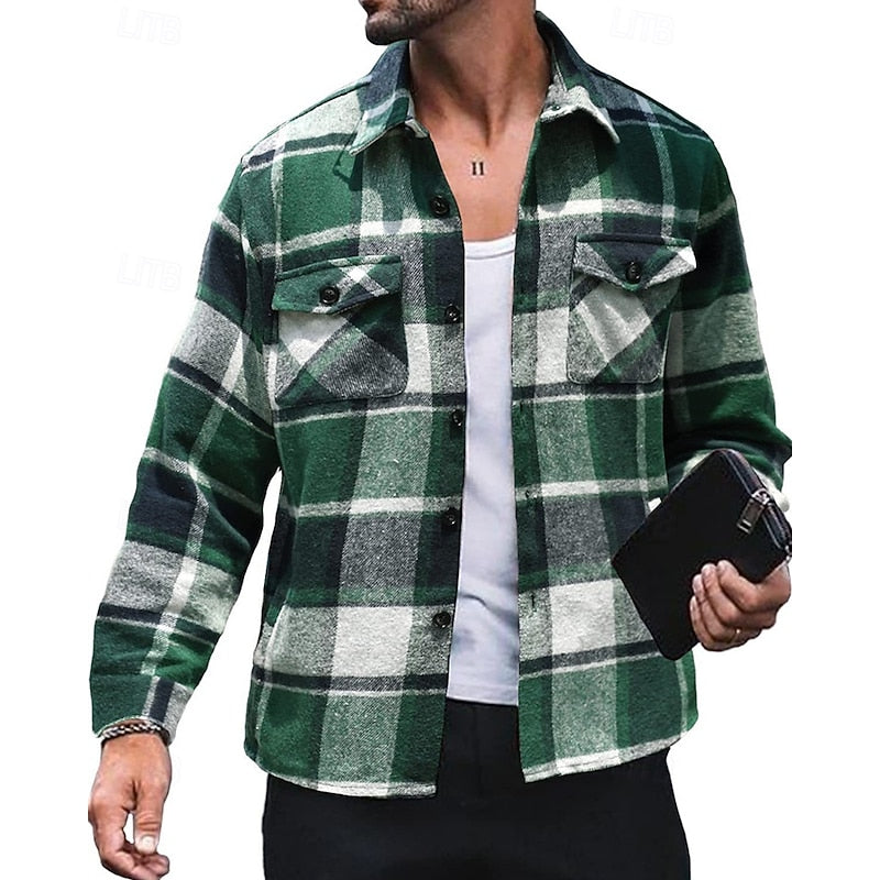 Callan | Rugged Plaid Shirt Jacket