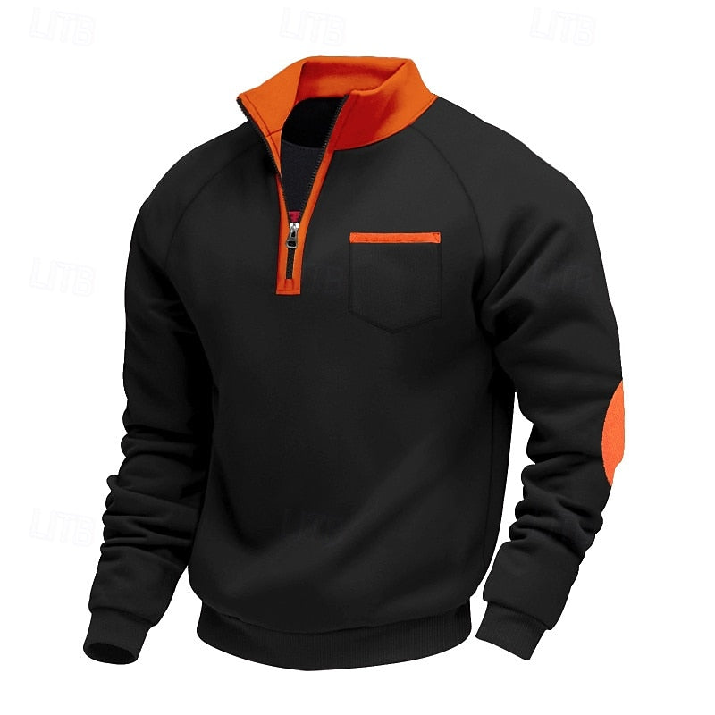 Hollis | Quarter-Zip Colour-Block Pullover