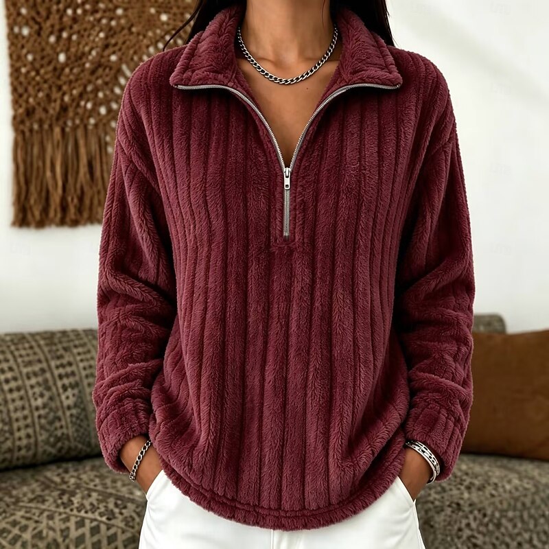 Annalise | Cozy Quarter-Zip Pullover