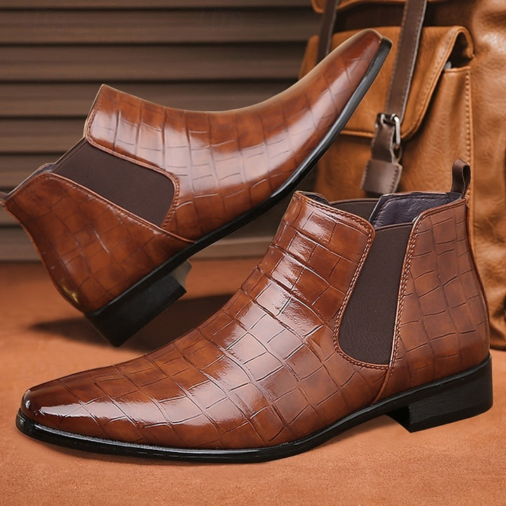 Randolph | Refined Textured Chelsea Boots
