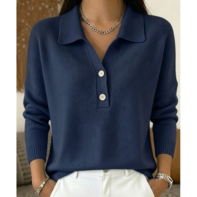 Lucinda | Refined Collared Sweater