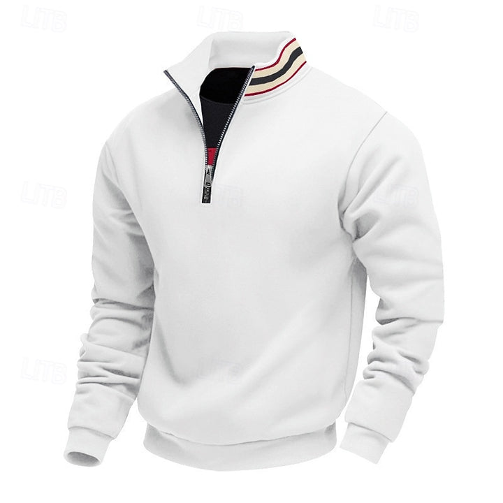 Everett | Quarter-Zip Standing Collar Sweatshirt