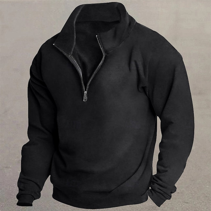 Garrett | Quarter-Zip Standing Collar Sweatshirt