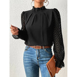 Odette | Elegant High-Neck Blouse