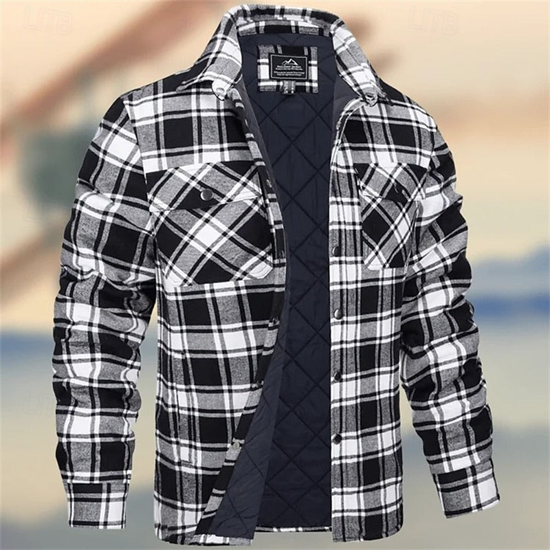 Bram | Insulated Plaid Shirt Jacket