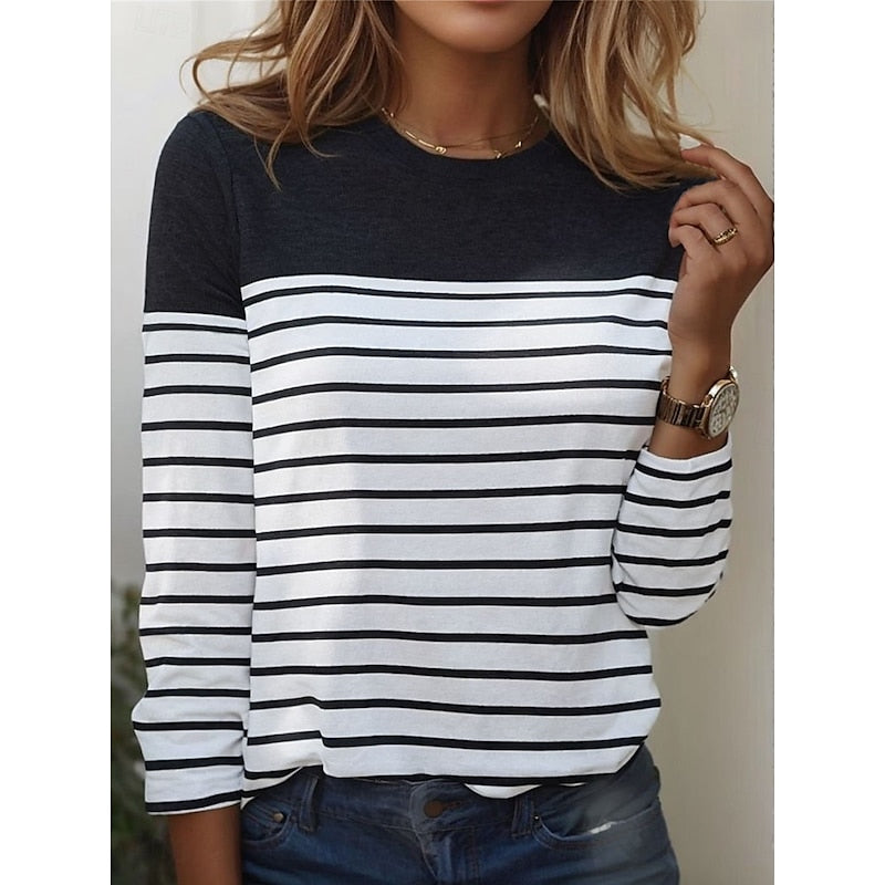 Penelope | Striped Long-Sleeve Top