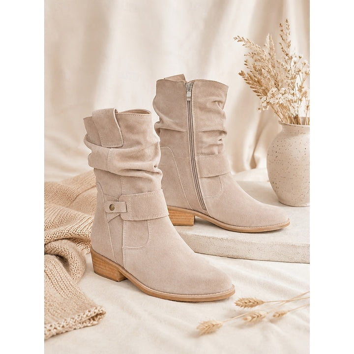Marlene | Slouchy Buckle Ankle Boots