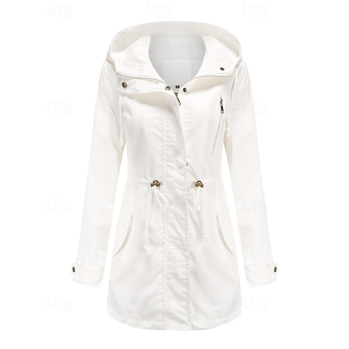Annabelle | Hooded Drawstring Trench Coat