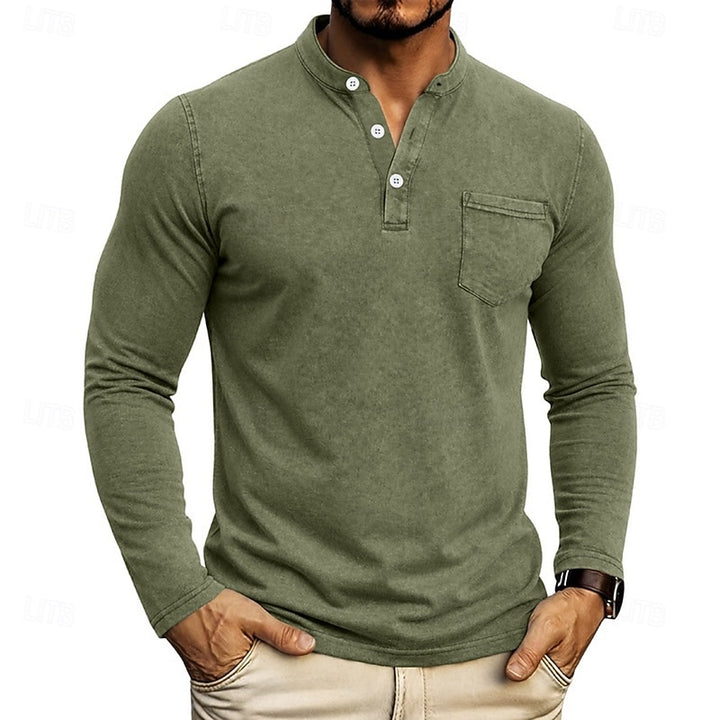 Russell | Long-Sleeve Henley Shirt