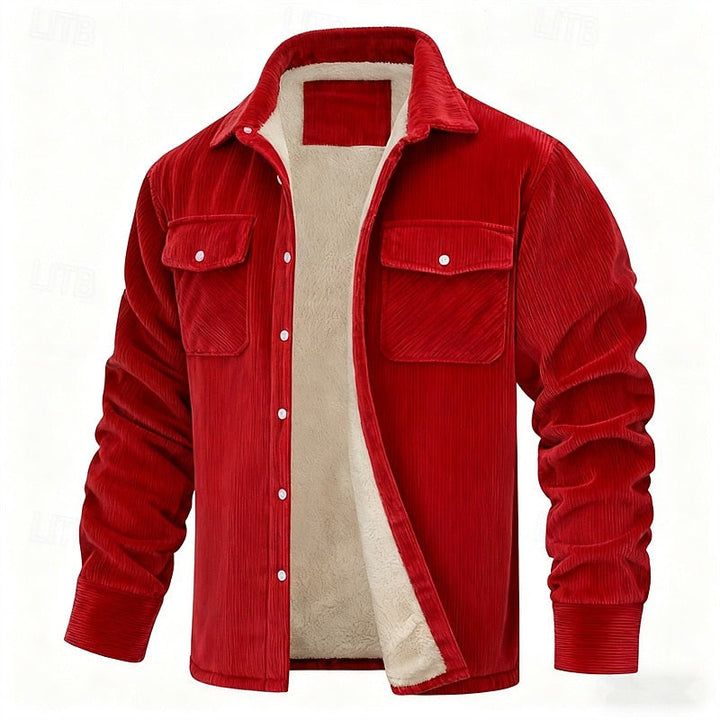 Alden | Ribbed Sherpa-Lined Jacket