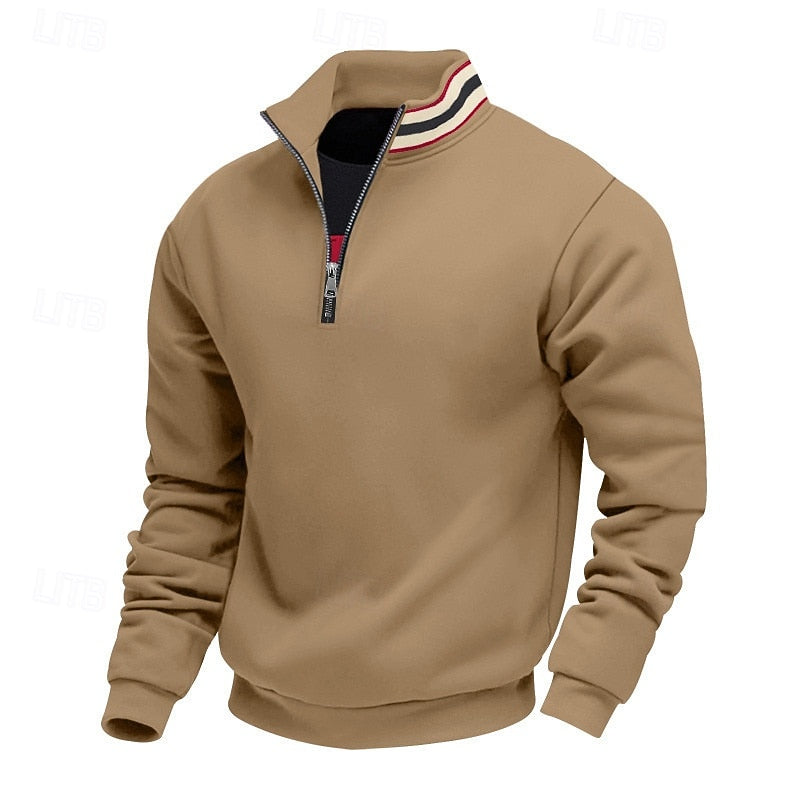Everett | Quarter-Zip Standing Collar Sweatshirt