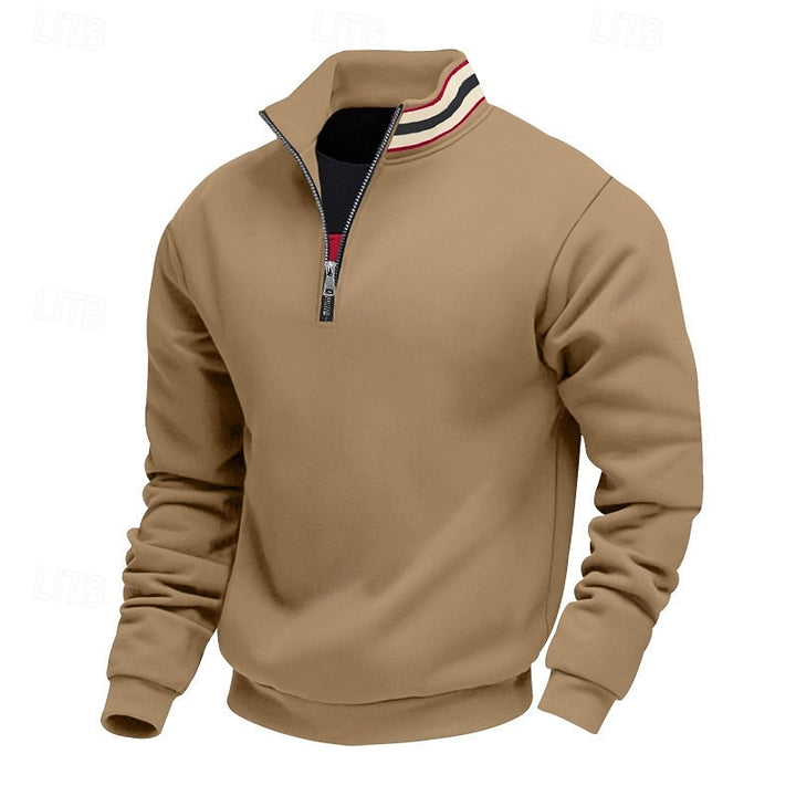 Everett | Quarter-Zip Standing Collar Sweatshirt