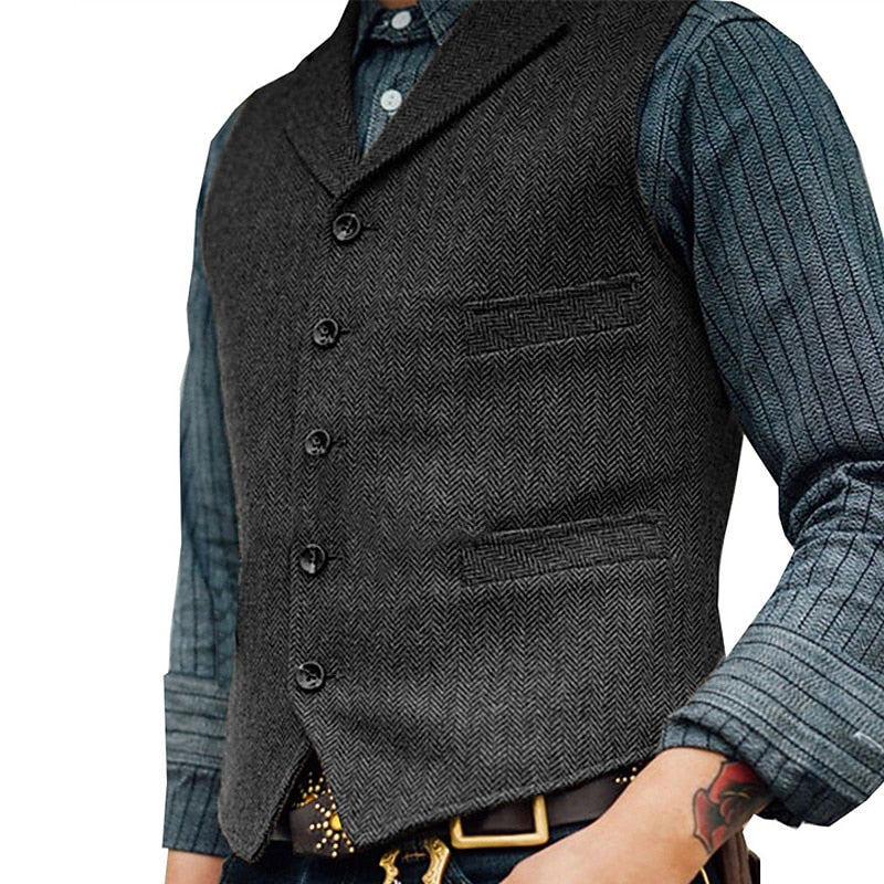 Harold | Tailored V-Neck Waistcoat Vest