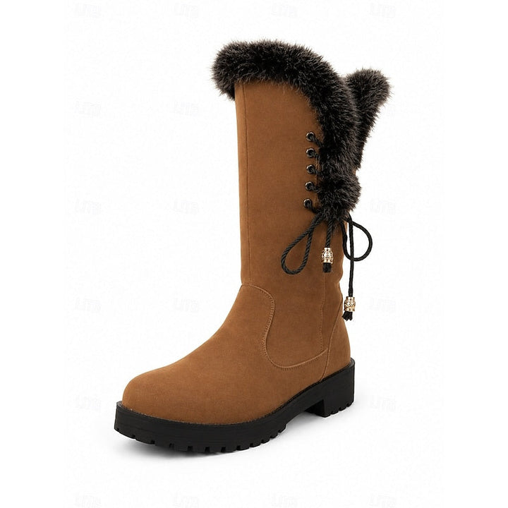 Ingrid | Lace-Up Knee-High Winter Boots