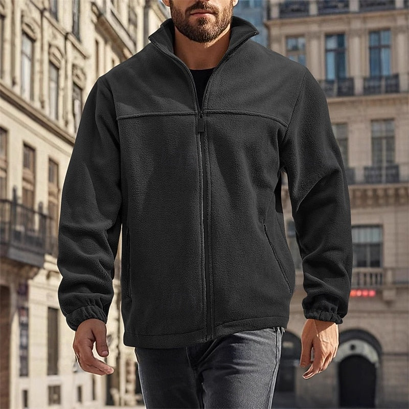 Ellis | Stand-Collar Full-Zip Fleece Jacket