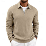 Anders | Refined Textured Quarter-Zip Pullover