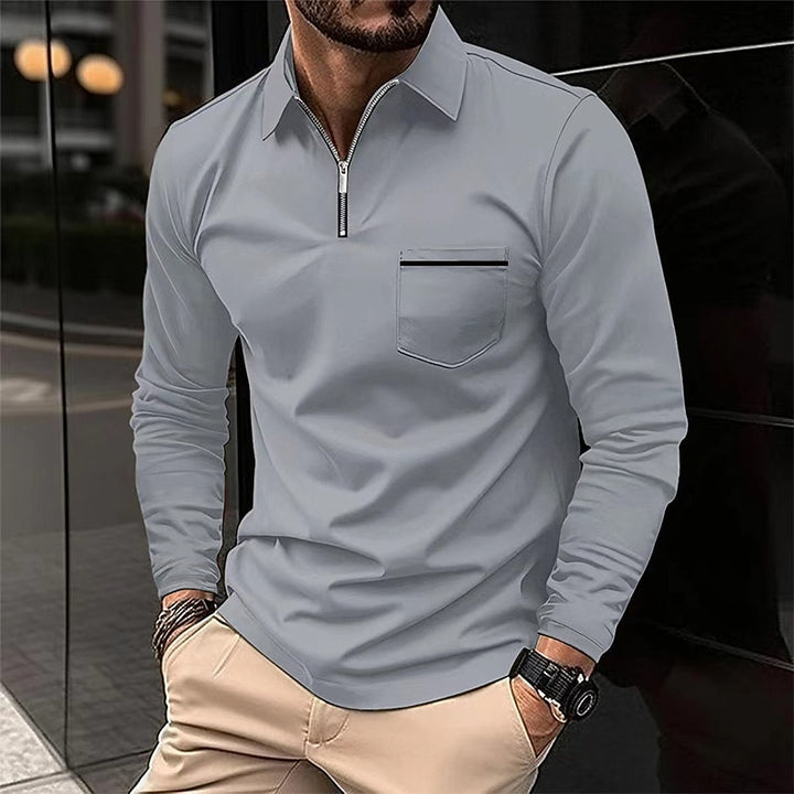 Maddox | Refined Quarter-Zip Polo Shirt