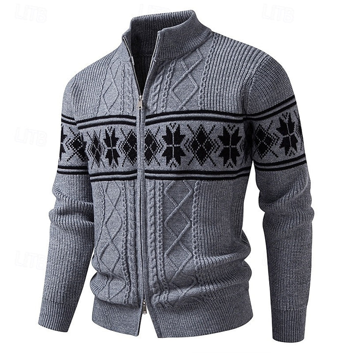 Anders | Nordic Patterned Cardigan