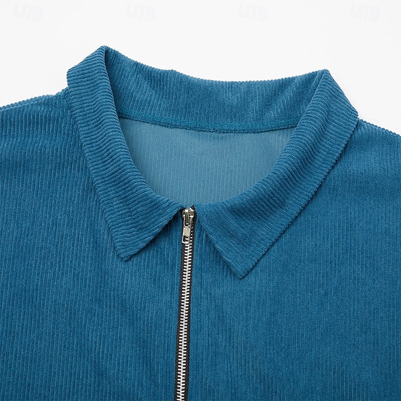 Ellis | Ribbed Zip-Up Jacket