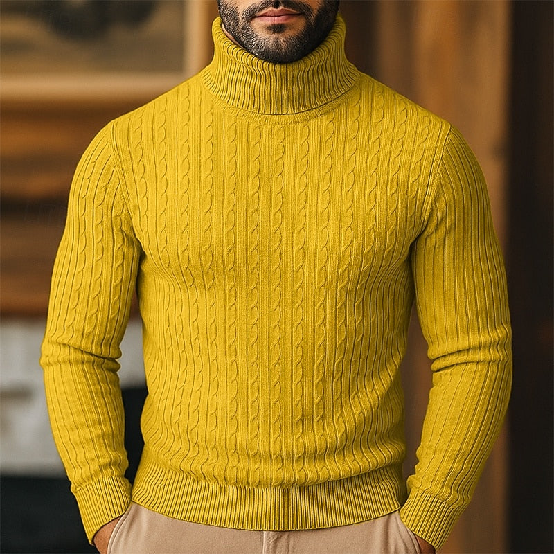 Tristan | Cable-Knit Turtleneck Sweater