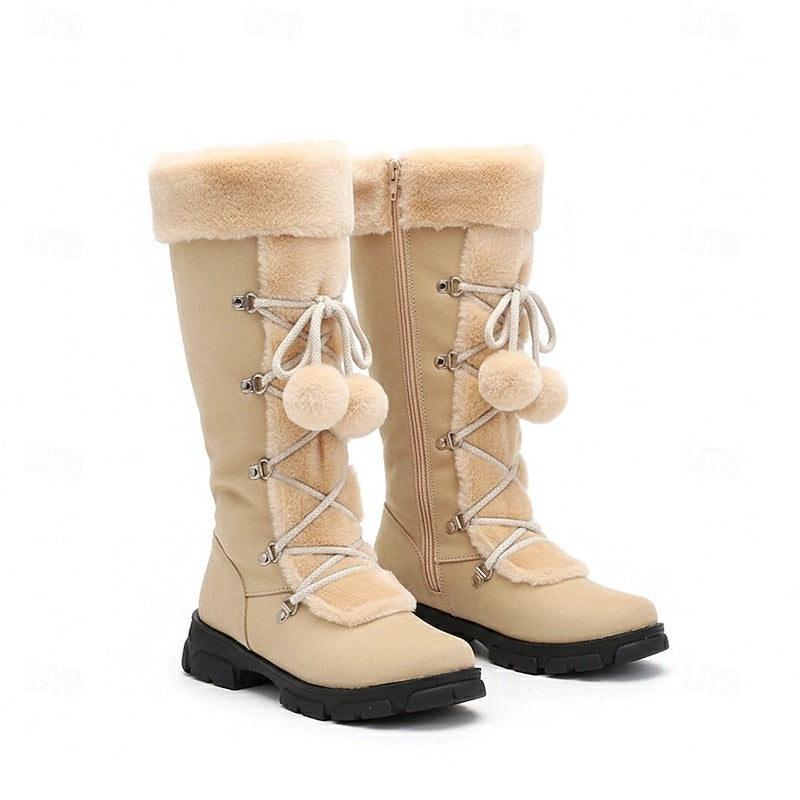 Verity | Cozy Lace-Up Winter Boots