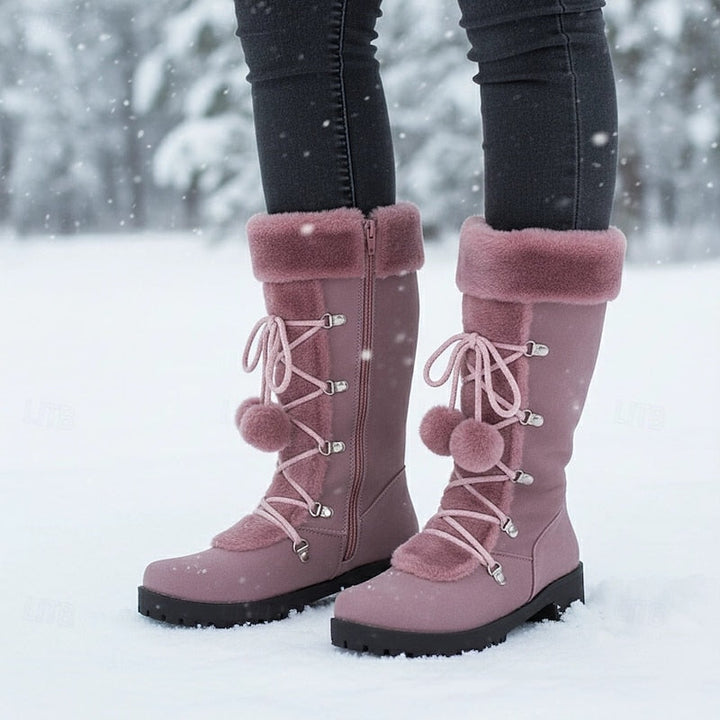 Verity | Cozy Lace-Up Winter Boots
