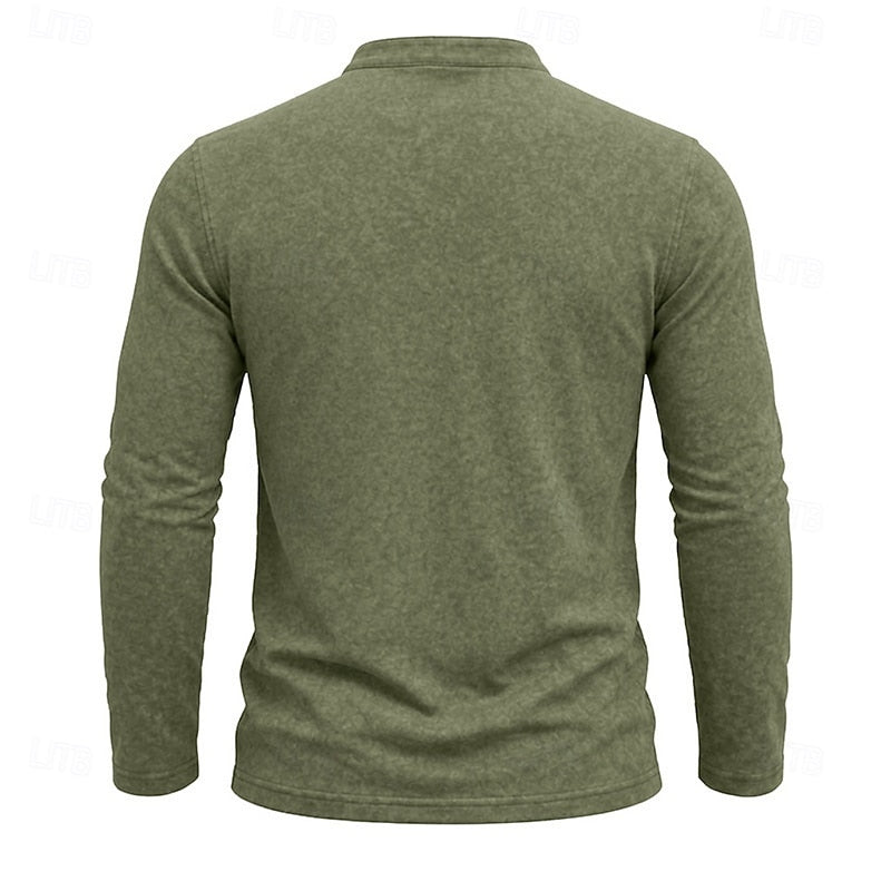 Russell | Long-Sleeve Henley Shirt