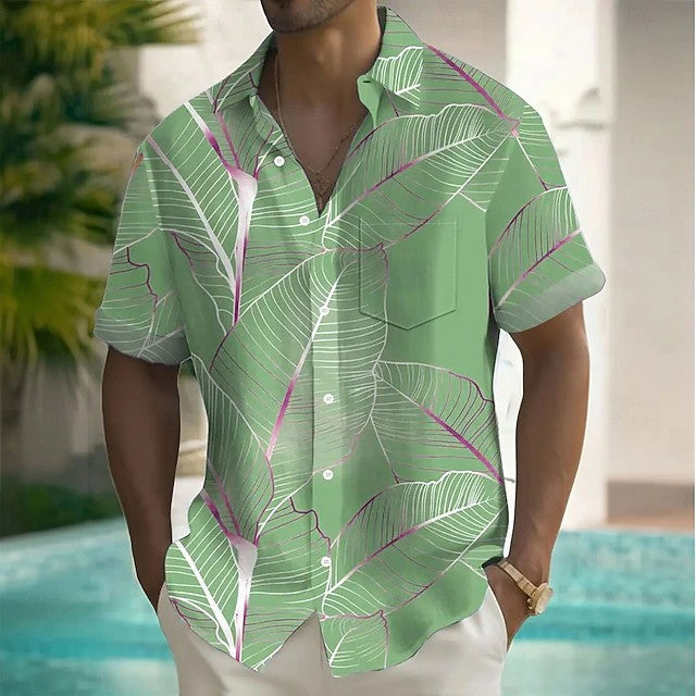 Owen | Tropical Leaf Resort Shirt