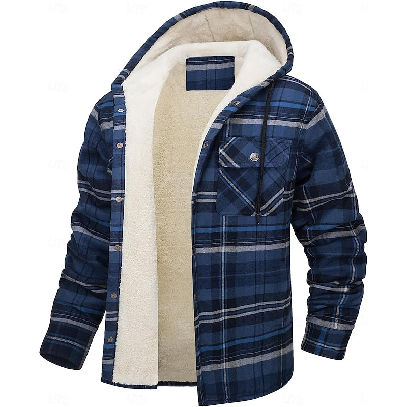 Chandler | Hooded Plaid Shacket
